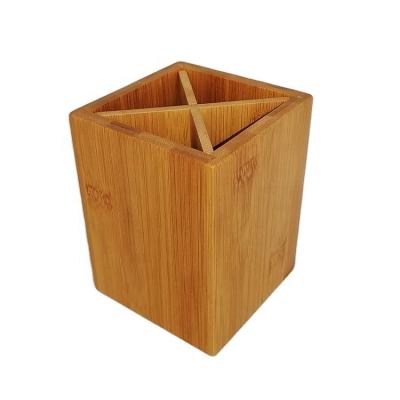 China Eco - Friendly Custom House Supplies , Bamboo Pen Storage Holders , Pencil Finishing Station Containers for sale