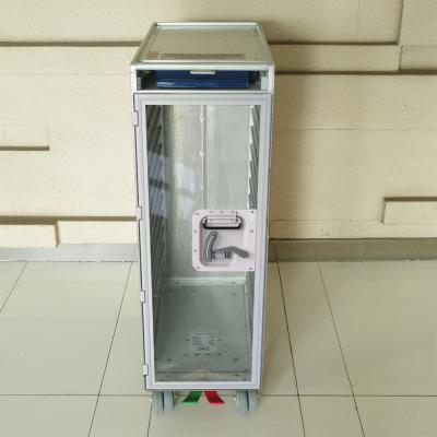 China HS storage trolley with clear door flying trolleys with transparent door for sale