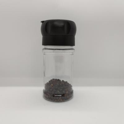 China Modern non adjustable plastic salt and pepper mill spice grinder with PET bottle manufactures wholesale for sale