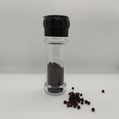 China Modern non adjustable plastic salt and pepper grinder with PET bottle for sale