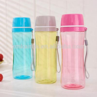 China FILE 600ml Colorful Transparent Plastic Water Bottle for sale