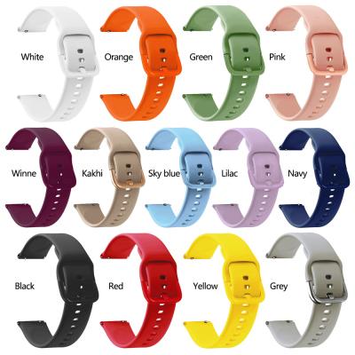 China 18mm Silicone Rubber Strap For Smart Watch Band Replacement Wristband Straps For Huawei B5 And Garmin Come 2s for sale