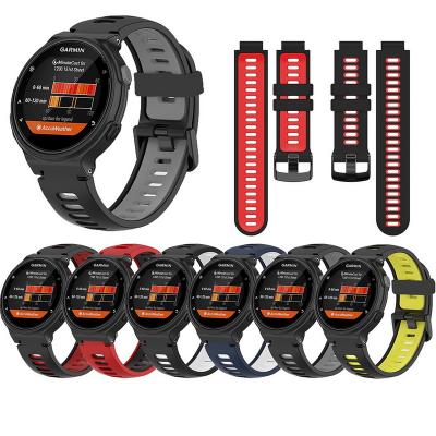 China Low MOQ Silicone Band For Garmin Forerunner 220_230_235_620_630_735XT Soft Silicon Strap With Screwdriver Sport Watch Band for sale