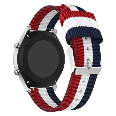 China Nylon Nylon Bands For Samsung Speed ​​S3 46mm Stripe Strap Colors Sport Watch Band for sale