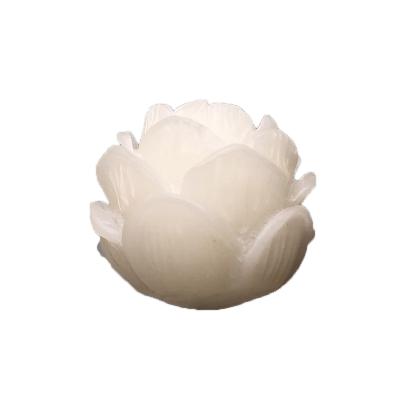 China 20mm Diy Bodhi Ornament Buddhist Carving Seed Bead Five Layer Lotus Wooden Beads for sale