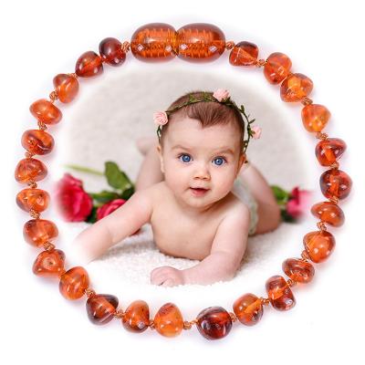 China CLASSIC Hot Sale Irregular Natural Baltic Stone Bracelets Amber Jewelry Baby Teething Amber Bracelet for sale