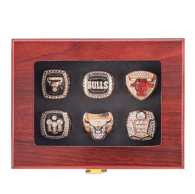 China CLASSIC High Quality Mens Sports Jewelry Rings Fan Collector's Edition 6 Year Basketball Championship Ring Set for sale