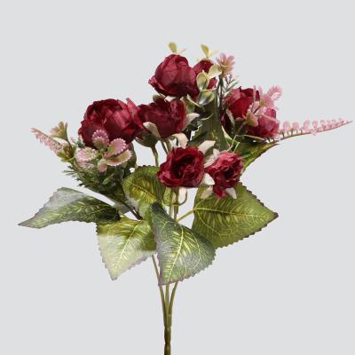 China 2022 Minimalist Artificial Silk Tender Floral Centerpieces Flower Wedding Decoration Flowers for sale