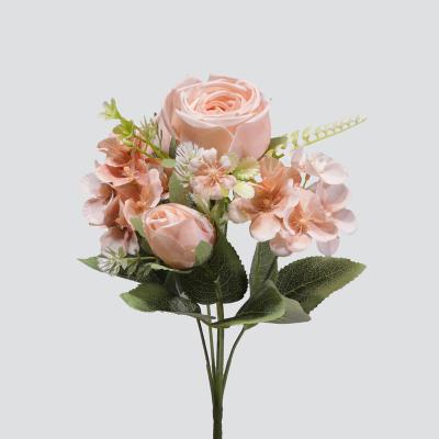 China Real Silk Roses Minimalist Wedding Party Decoration Touch Artificial Flower and Party Supplies for sale