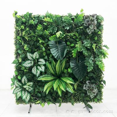 China Indor Decoration Grass Wall 3D Plant Background Panel Artificial Vertical Green Grass Wall For Decor for sale