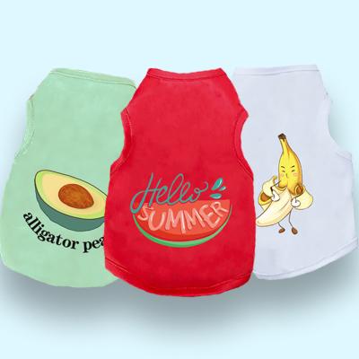 China Spring Autumn Sustainable Hot Selling Cute Pet Clothes Cartoon Pet Apparel Shirt for sale