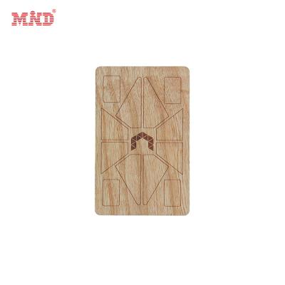 China New design waterproof/waterproof wooden/bamboo custom logo engraved NFC RFID card for door access control for sale