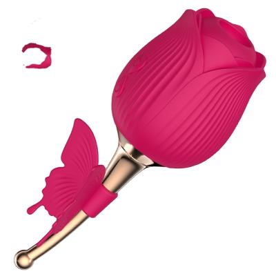 China Genuine HUOM Sex Love Full-yard Flower Rose Vibrator Egg Vibrator Multi-Frequency Sucking Flirtatious Sucking Female Jumping Toys for sale