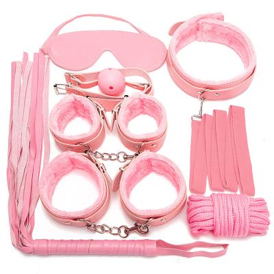 China HUOM sex love plush lychee model 7 piece set (send strap pull rope) 18 gender toy your first set of SM products for sale