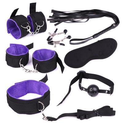 China Sex Love HUOM Light Wool Woven Belt 7 Piece Set Let Her Spread Her Legs In The Bed Slave Her Favorite BDSM Set for sale