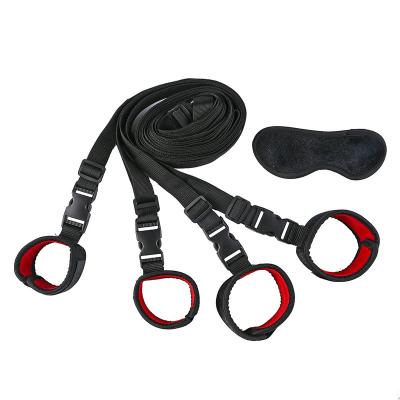 China HUOM sex love plush clasp bed handcuffs leg cuffs bdsm sex man sex products Slavic binding toys and woman for sale