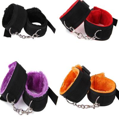 China HUOM Sex Love Plush Handcuffs With Strap Make Him/Her More Comfortable With BDSM Bondage Products for sale