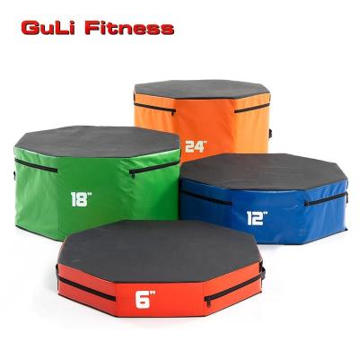 China Guli Plyometric Platforms Stackable Fitness Octagon Waterproof Jump Trainer Plyometric Plyo Boxes Soft Foam Boxes for Professional Gyms for sale