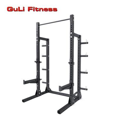 China Universal Power Cage Gym Fitness Guli Rack System Workout Strength Training Weight Plate Storage Squat Rack for sale