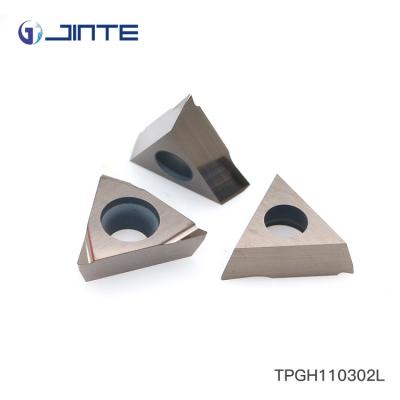 China Stability Uncoated Boring Insert , Cermet Carbide Lathe Inserts TPGH110302L for sale