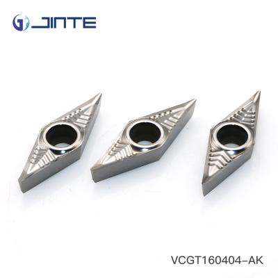 China VCGT160404-AK carbide turning insert for aluminum alloy cutting for sale