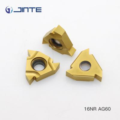 China 16IR AG60 External Carbide Threading Inserts Cutting Lathe Tool HRA90.5 Hardness for sale