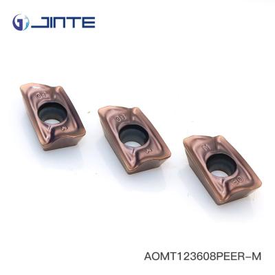 China SO9001 Certified Cnc Carbide Inserts Square Shoulder Milling Cutters AOMT123608PEER for sale