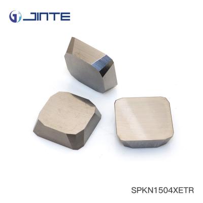 China Good Toughness Carbide Cermet Inserts , Metal Ceramic Inserts For Milling SPKN1504 for sale