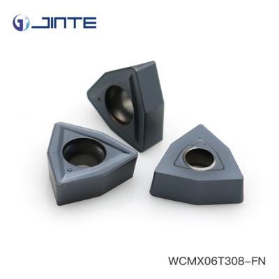 중국 Waterjet 탄화물 교련은 WCMX06T308를 맷돌로 가는 구멍을 위한 매끄러운 칩 제거를 삽입합니다 판매용