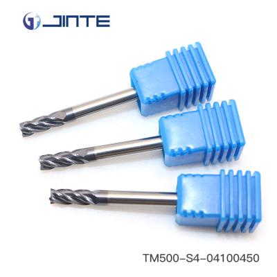 China 4mm Solid Carbide 4 Flutes Square End Mill CNC Cutting Tools For Metal for sale