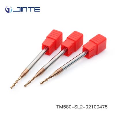 China Solid Carbide 2 Flute Flat Tapered End Mills Bits Cutting Tools For CNC Machining for sale