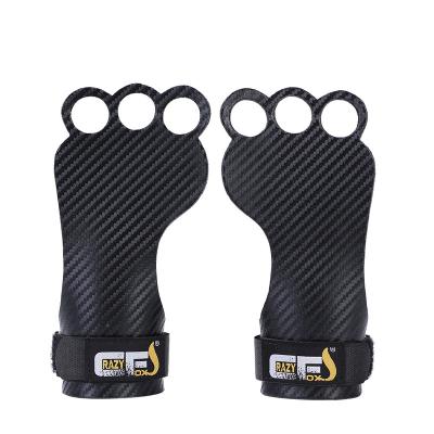 China Crossfit New Logo Carbon Material Grips Gymnastics Custom Ergonomic For Crossfit Barbell Kettlebell Dumbbell Home Gym Workout for sale