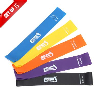 China Hot Sale Natural Latex Bodybiulding Resistance Bands Custom Logo For Yoga Home Gym Workout Exercise for sale