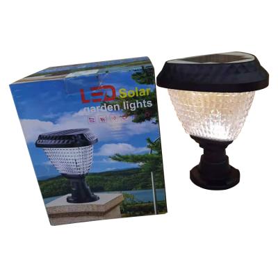 China Outdoor Garden Design Special Courtyard Pillar Light Solar Led Pillar Gate Light for sale