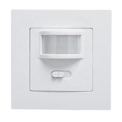 China Infrared Motion Sensor Auto On/Off Switch For Light AC110-240V PIR Infrared Motion Sensor Wall Mounted Recessed Sensor Motion Lamp Switch Auto ON/OFF For LED Lights for sale