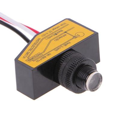 China Auto Eye Photocell On/Off Switch For Sensor DC12V 24V 36V 48V Automatic Light Photo Control Twilight To Dawn Photocell Switch DC8V-50V for sale