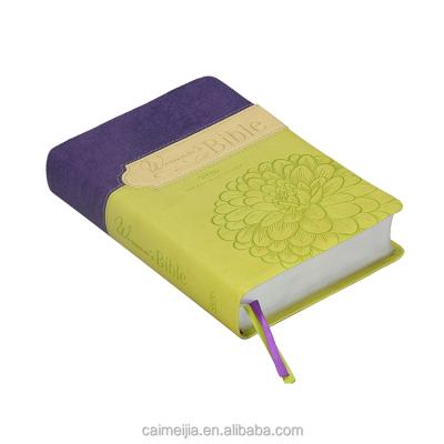 China Eco Friendly Custom Leather Cover Niv Bible Printing Service PU for sale