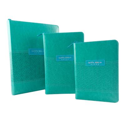 China Eco Friendly Custom Leather Cover Bible Printing Bible With Zipper Printing Service for sale