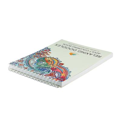 China Eco-Friendly Spiral Printing Adult Coloring Book for sale