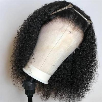 China Short Curly Hair Bob Cut Full Lace Wigs Silky Straight Wave Lace Wig With Baby Hair Virgin Brazilian Bob Curly Lace Front Wig for sale