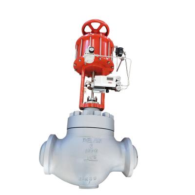 China Single Seated Type Pneumatic Power Plant Cage Control Valve for sale