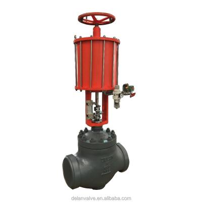 China Power Plant Low Pressure Cast Steel Control Valve Flow Regulator Valve for sale