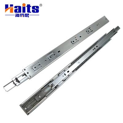 China Traditional Soft End Locking Heavy Duty Full Extension 45mm Drawer Slide Rail for sale