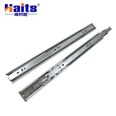 China Full Traditional Three-section Drawer Slide Rail For Furniture Hardware Slide Rail 45MM Drawer Slide Hardware Channel Wide Drawer Runner for sale