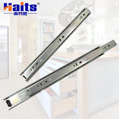 China Simple Installation 35mm Popular Blue Ball Bearing Galvanized Drawer Slide For Furniture Drawer Slide Rail for sale