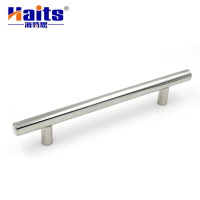 China Traditional Hardware For Furniture Solid 201/304 Stainless Steel T Bar Handles For Kitchen Cabinet Diameter 10mm/12mm c/c 96/128/160mm for sale