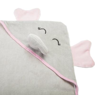 China PORTABLE Baby Bath Cozy Towel With Hood Design Cotton Warm Baby Hooded Towel for sale