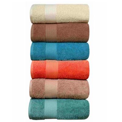 China 2018 QUICK DRY popular luxury cotton Terry Plain Dye Bath Towel for sale