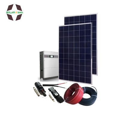 China Solarman home on grid solar panel system 1kw 2kw 3kw 5kw home solar power system with high quality for sale