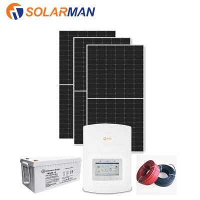 China Home Solar Power System Home 3kw 5kw 8kw 10kw Solar Panel Hybrid System For Home Use zu verkaufen